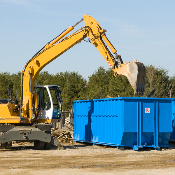 what happens if the residential dumpster is damaged or stolen during rental in Camden Ohio